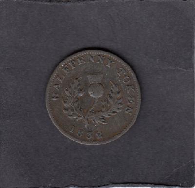 Beschrijving: 1/2 Penny  FLOWER